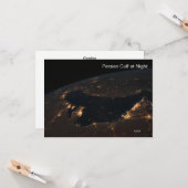 NASAの宇宙局ペルシャ湾から カード (正面/裏面インサイチュ)