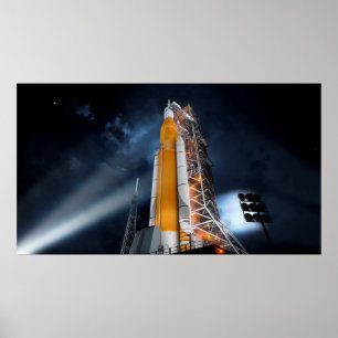 NASAの宇宙打上げシステムポスター ポスター