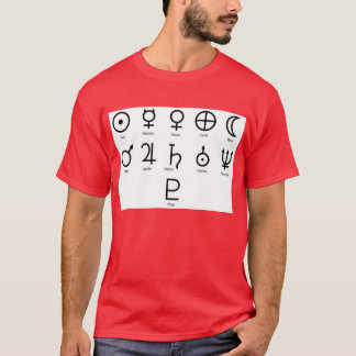 NASAの惑星の記号 Tシャツ