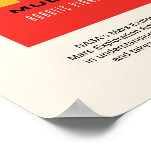 NASAの旅行の火星の史跡を訪れる ポスター (角)