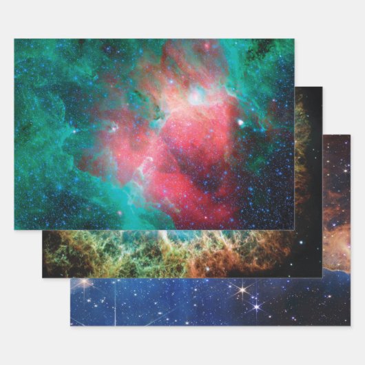 NASAの星雲写真 ラッピングペーパーシート (セット)