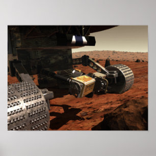 NASAの火星の腕のクローズアップの眺め ポスター