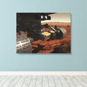 NASAの火星の腕のクローズアップ キャンバスプリント (インサイチュ (ウッドフロア))