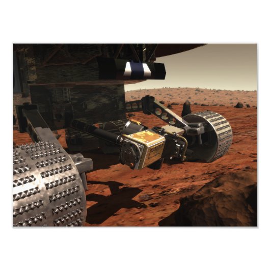 NASAの火星の腕のクローズアップ フォトプリント            (正面)