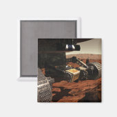 NASAの火星の腕のクローズアップ マグネット (正面/裏面)