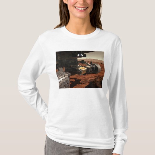 NASAの火星の腕のクローズアップ Tシャツ (正面)