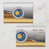 NASAの紋章[3D] 名刺 (正面/裏面)
