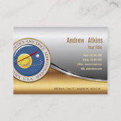 NASAの紋章[3D] 名刺 (裏面)