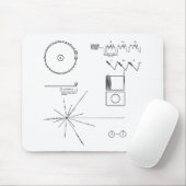 NASAの航海者のゴールドレコード マウスパッド (マウス)