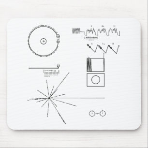 NASAの航海者のゴールドレコード マウスパッド