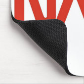 NASAの赤いみみずのロゴ マウスパッド (コーナー)