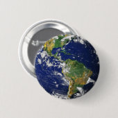 Nasaの青い大理石の地球ボタン 缶バッジ (正面&裏面)