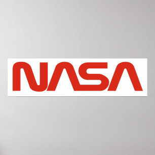 NASAみみず(ヘビ)のロゴ ポスター