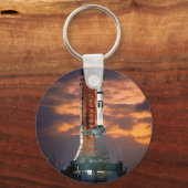 NASAアポロソユーズ発射車サンライズランチパッド キーホルダー (正面)