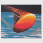NASAアポロ司令船宇宙カプセルアート ラッピングペーパー (フラット)