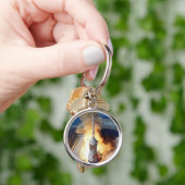 NASAアポロ11月面着陸ロケット打ち上げ キーホルダー (手)