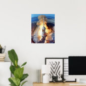 NASAアポロ11月面着陸ロケット打ち上げ ポスター (ホームオフィス)