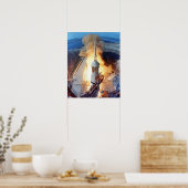 NASAアポロ11月面着陸ロケット打ち上げ ポスター (キッチン)