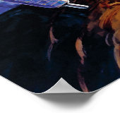 NASAアポロ15月周年月周回軌道アートワーク ポスター (角)