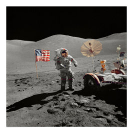 NASAアポロ17号月面着陸ミッション 1972年 ポスター