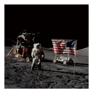 NASAアポロ17号月面着陸ミッション、1972年 ポスター
