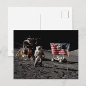 NASAアポロ17号月面着陸ミッション、1972年 ポストカード (正面/裏面)