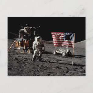 NASAアポロ17号月面着陸ミッション、1972年 ポストカード