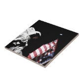 NASAアポロ17宇宙飛行士国旗の地球ムーンの写真 タイル (側面)