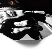 NASAアポロ17宇宙飛行士国旗の地球ムーンの写真 ポスター (角)