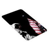 NASAアポロ17宇宙飛行士国旗の地球ムーンの写真 マグネット (右側)