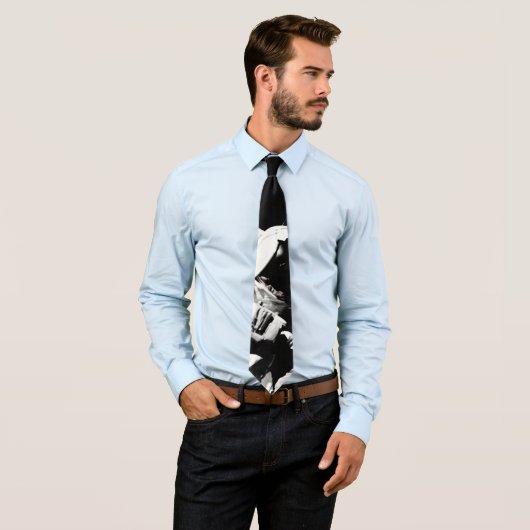 NASAアポロ17宇宙飛行士白黒 芸術的 ネクタイ (インサイチュ)