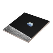 NASAアポロ8地球の月の月周回軌道写真 タイル (側面)