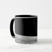 NASAアポロ8地球の月の月周回軌道写真 マグカップ (正面左)