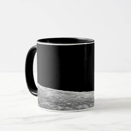 NASAアポロ8地球の月の月周回軌道写真 マグカップ (正面左)