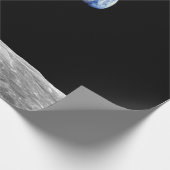 NASAアポロ8地球の月の月周回軌道写真 ラッピングペーパー (角)