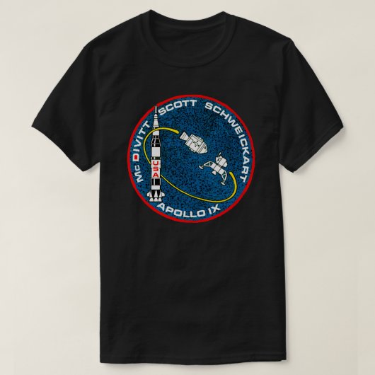 NASAアポロ9号ミッションパッチ Tシャツ (デザイン正面)