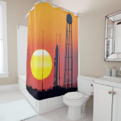 NASAアンタレスロケット日の出発射 シャワーカーテン (インサイチュ)