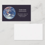 NASAアースアポロ17ビジパーソナライズされたネスカード 名刺 (正面/裏面)