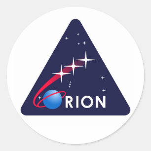 NASAオリオンのロゴ ラウンドシール