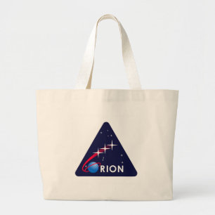 NASAオリオンのロゴ ラージトートバッグ