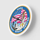 NASAケネディ宇宙センター ラウンド壁時計 (傾斜)