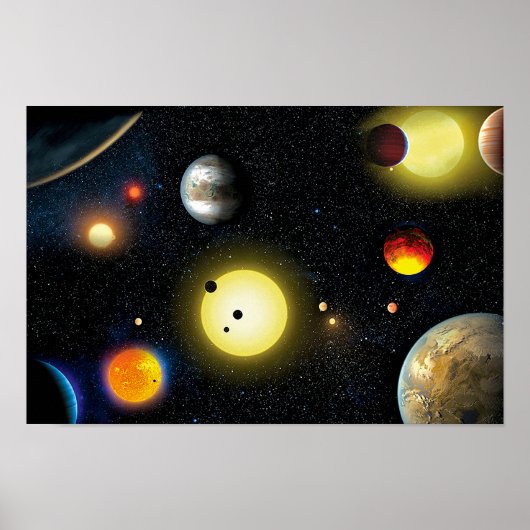 NASAケプラー宇宙望遠鏡惑星発見 ポスター (正面)