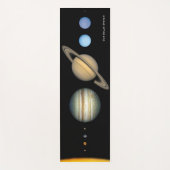 NASAシステ太陽のム惑星サイズチャート ヨガマット (正面)