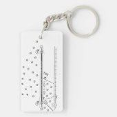 NASAシャトル着陸施設図 キーホルダー (裏面)