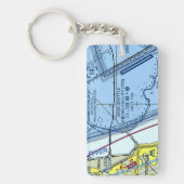 NASAシャトル着陸施設図 キーホルダー (正面)