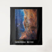 NASAジェームズウェッブコズミッククリフス宇宙 タペストリー (正面)