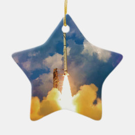 NASAスカウトロケット発射発射 セラミックオーナメント
