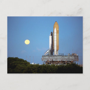 NASAスペースシャトル アトランティス STS-86 打ち上げ ロールアウト ポストカード