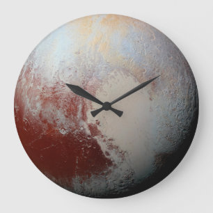 NASAニュー・ホライズンズの2015年の写真による小型惑星プルート ラージ壁時計