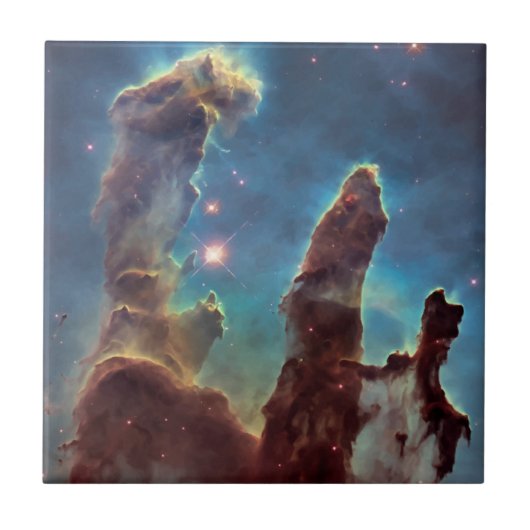 NASAハッブル望遠鏡写真PIllars of Creation タイル (正面)